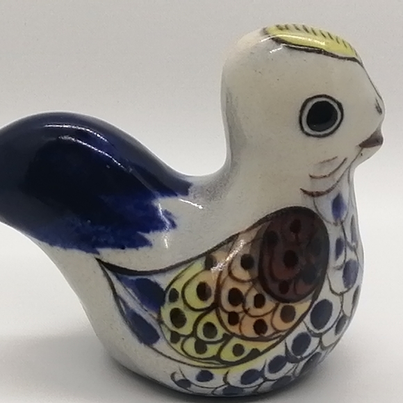VTG Guatemalan bird figurine, signed by the artist - Picture 12 of 16